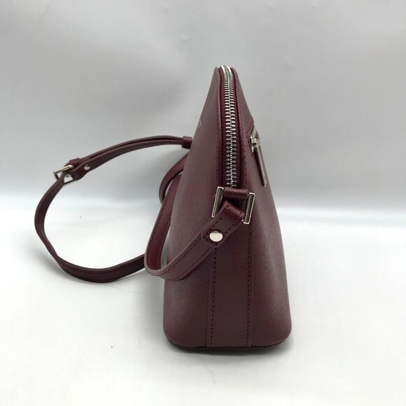 Lancaster Paris Burgundy Saffiano Leather  Crossbody Bag - Picture 3 of 10